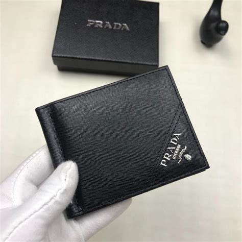 Prada money clip card holder